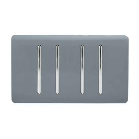 ART-SS9999WG  4 Gang 4x3 Way Intermediate Warm Grey